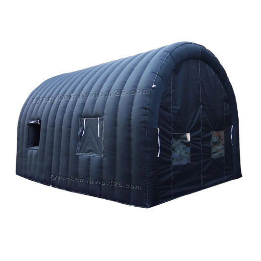 6x4m disinfection tent inflatable tunnel tent with door transparent window for events inflatable party tent car garage shelter